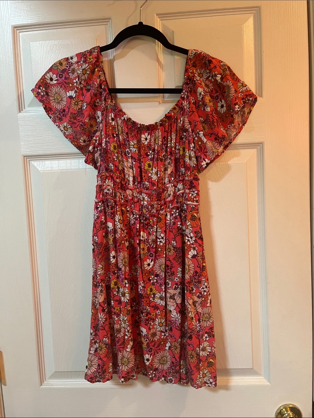 Junior’s Rewind Floral Mini Summer Dress